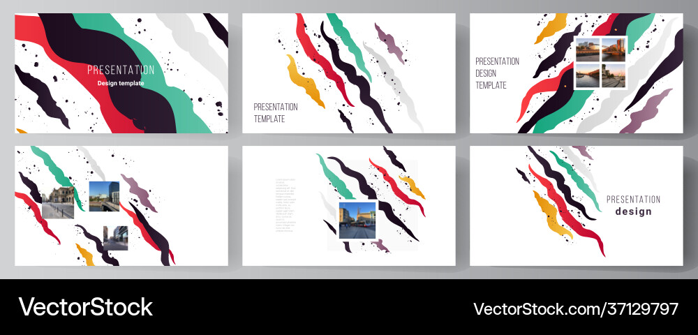 Presentation Slides Layout vector image