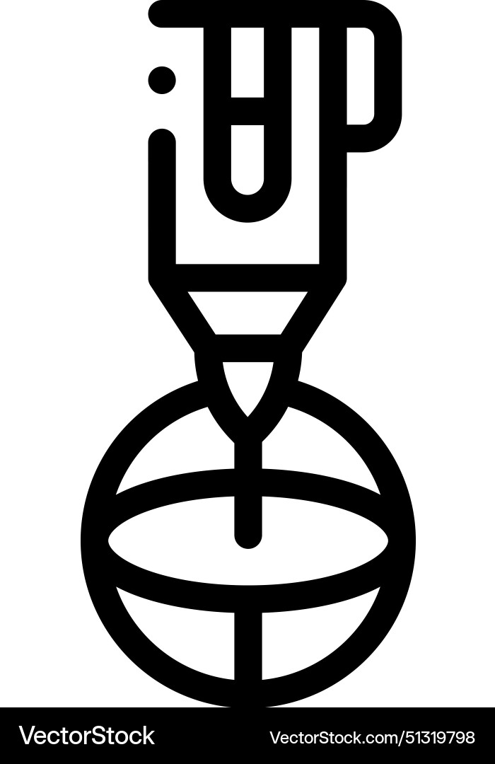 3d pen icon thin linear style design isolated 3d pen icon thin linear style design isolated vector image