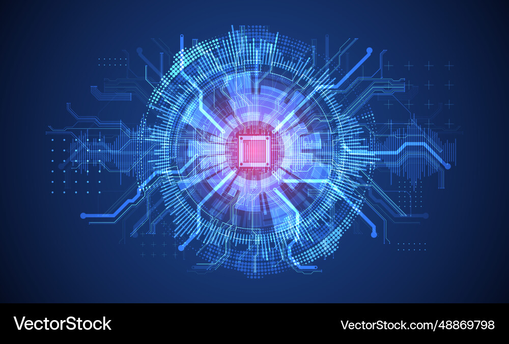 Abstract background on technological Abstract background on technological vector image