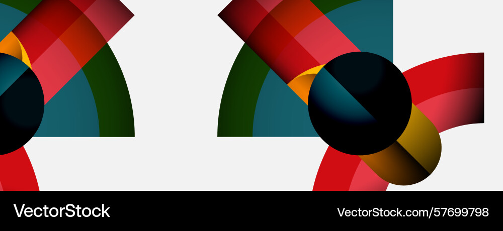 Abstract composition features overlapping Abstract composition features overlapping Vector Image