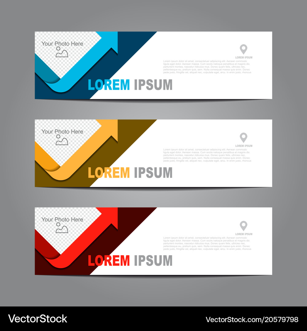 Design horizontal template flyer banner Vector Image