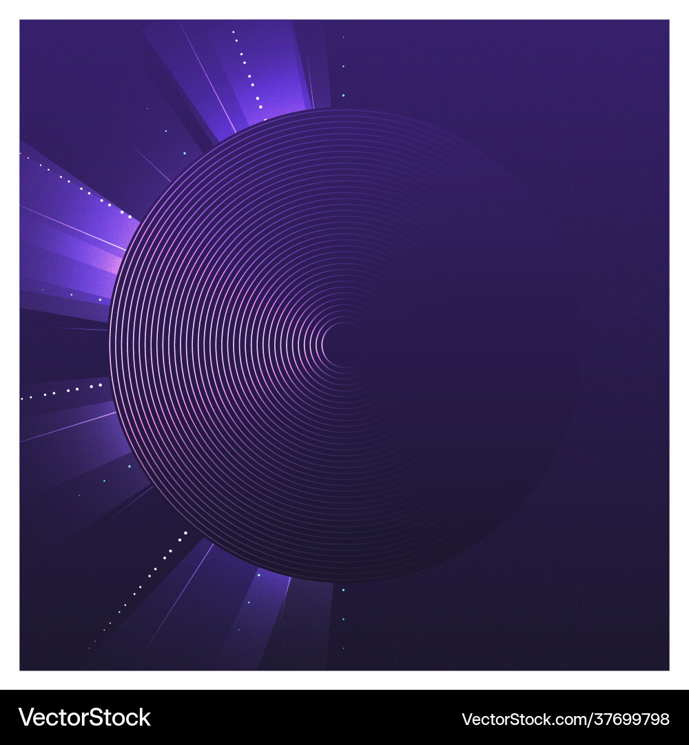 Purple circle pattern background vector image