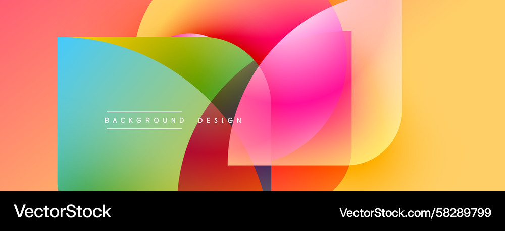 Abstract Colorful Overlap Gradient Vector Image