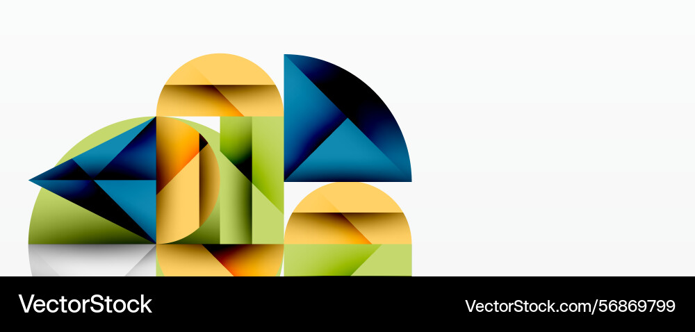 Abstract geometric shapes overlap creating Abstract geometric shapes overlap creating vector image