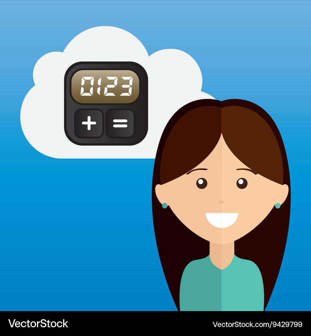 Cloud computing design Vector Image