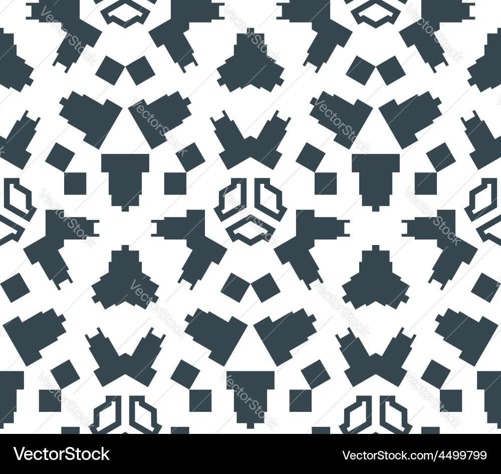 Dark monochrome color angular abstract geometric Vector Image