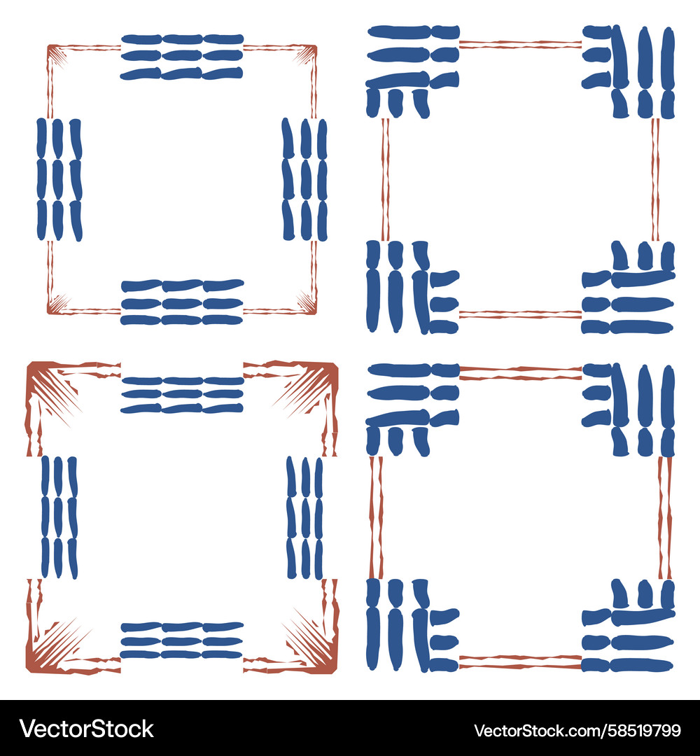 Dynamic Geometric Arrow Frame Vector Image
