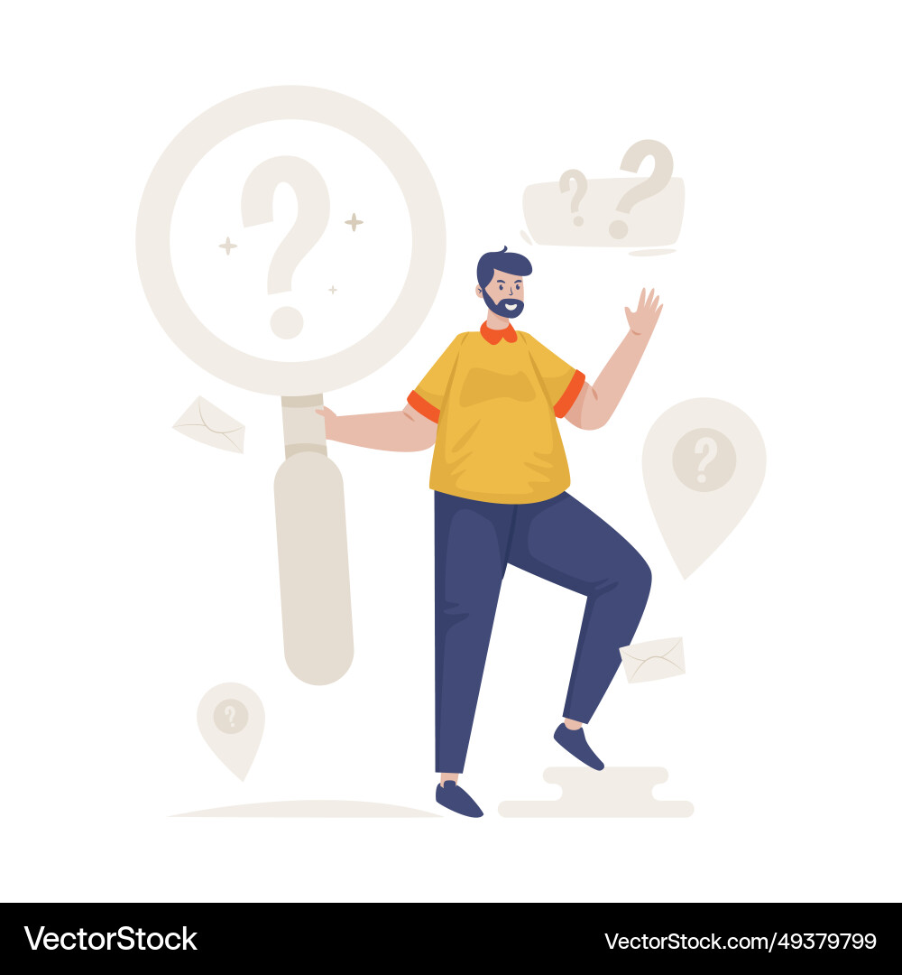 Explore question of faq website page Explore question of faq website page Vector Image