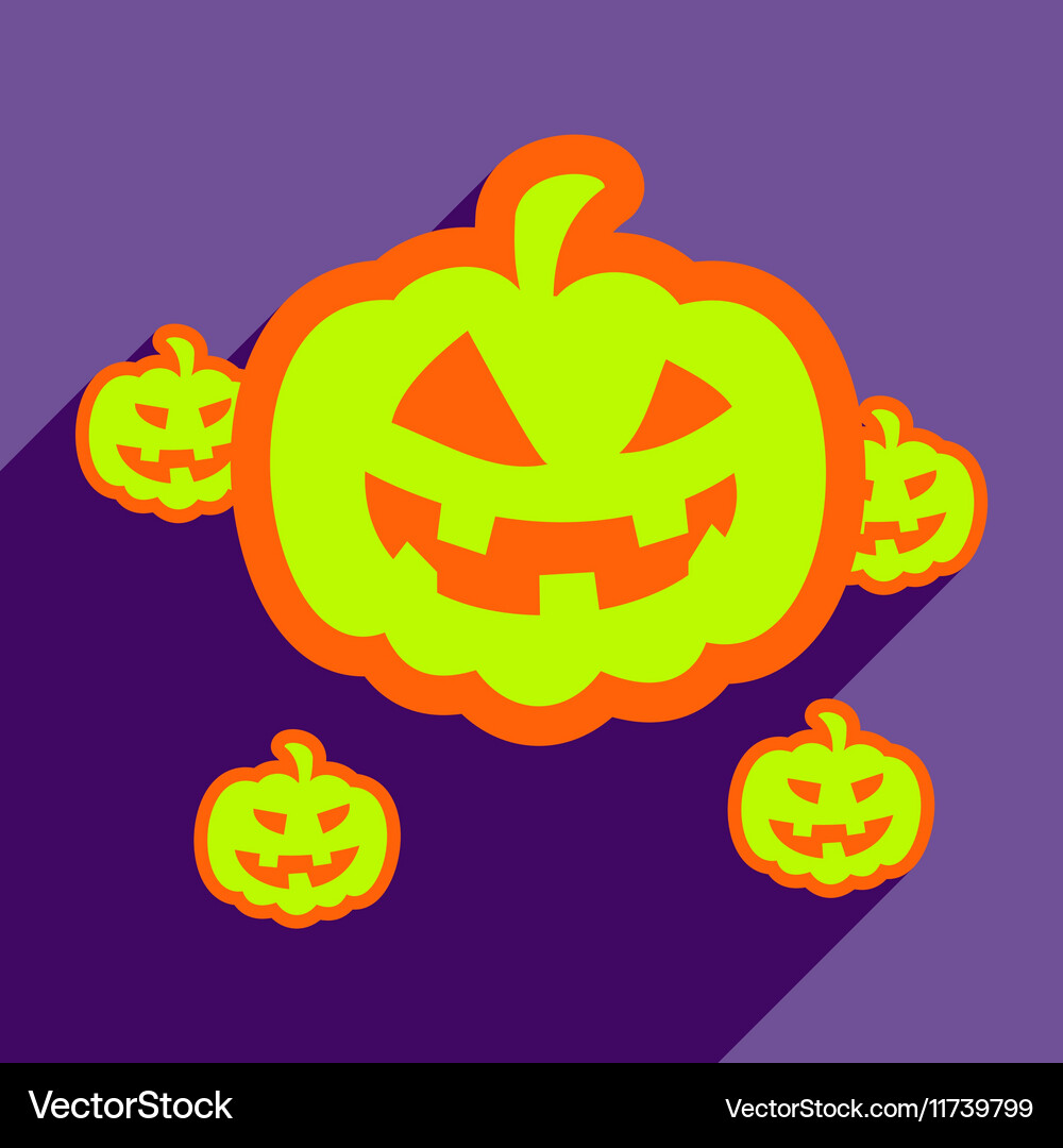 Flat with shadow icon and mobile application Vector Image