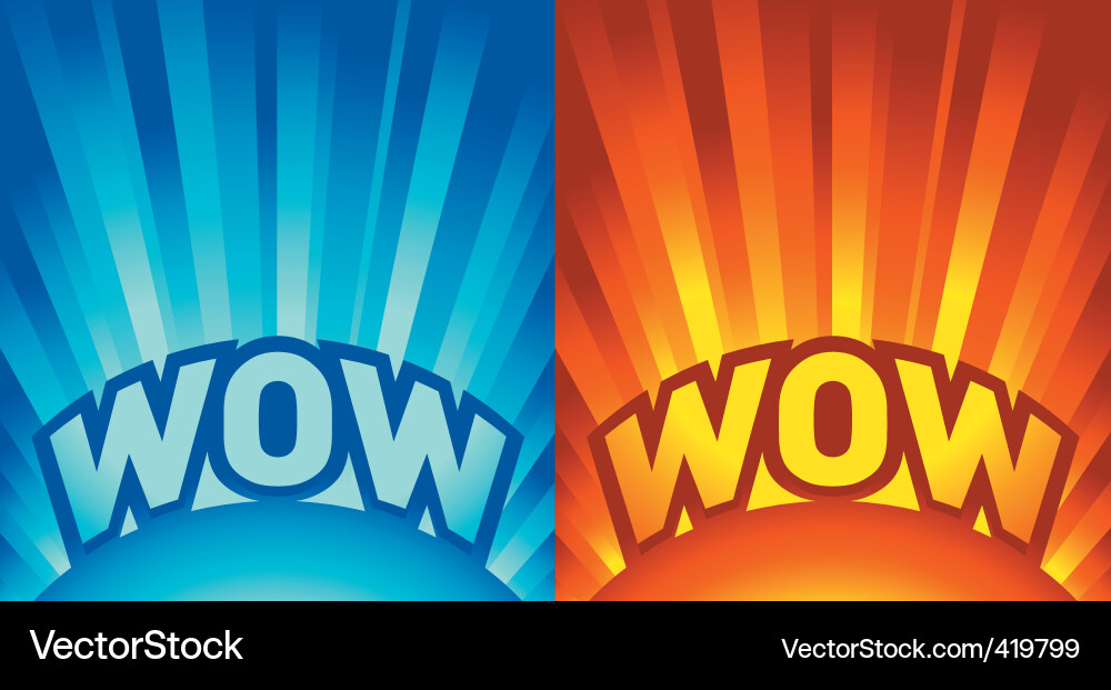 Rays of light with text Vector Image