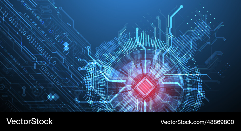 Abstract background on technological Vector Image