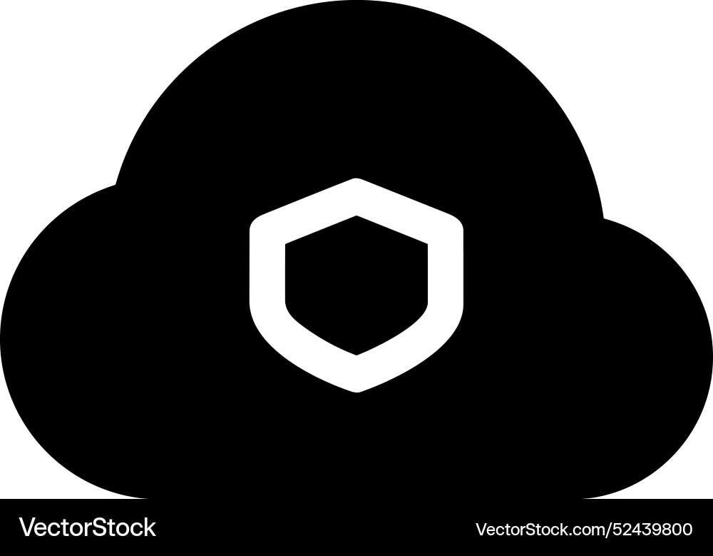 Cloud storage icon symbol image of the database Vector Image