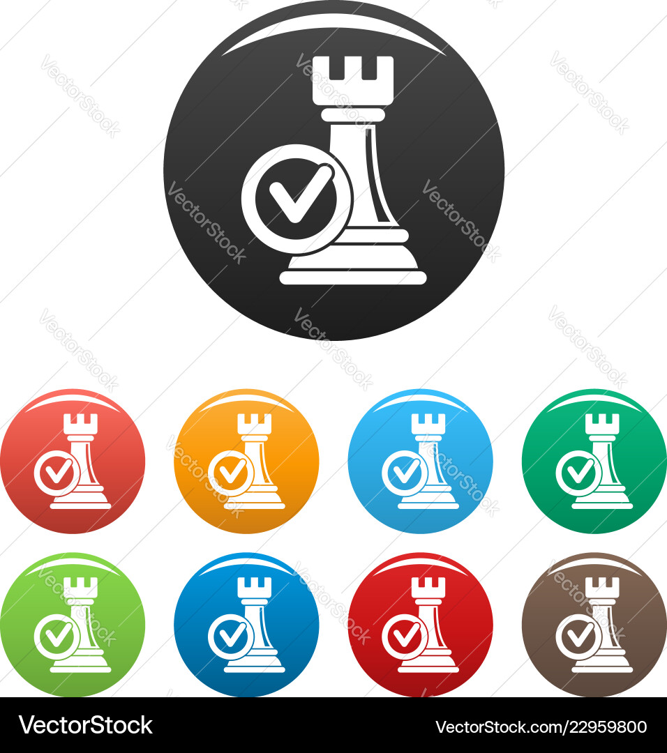 Decision Making Icons - Logic Set vector image