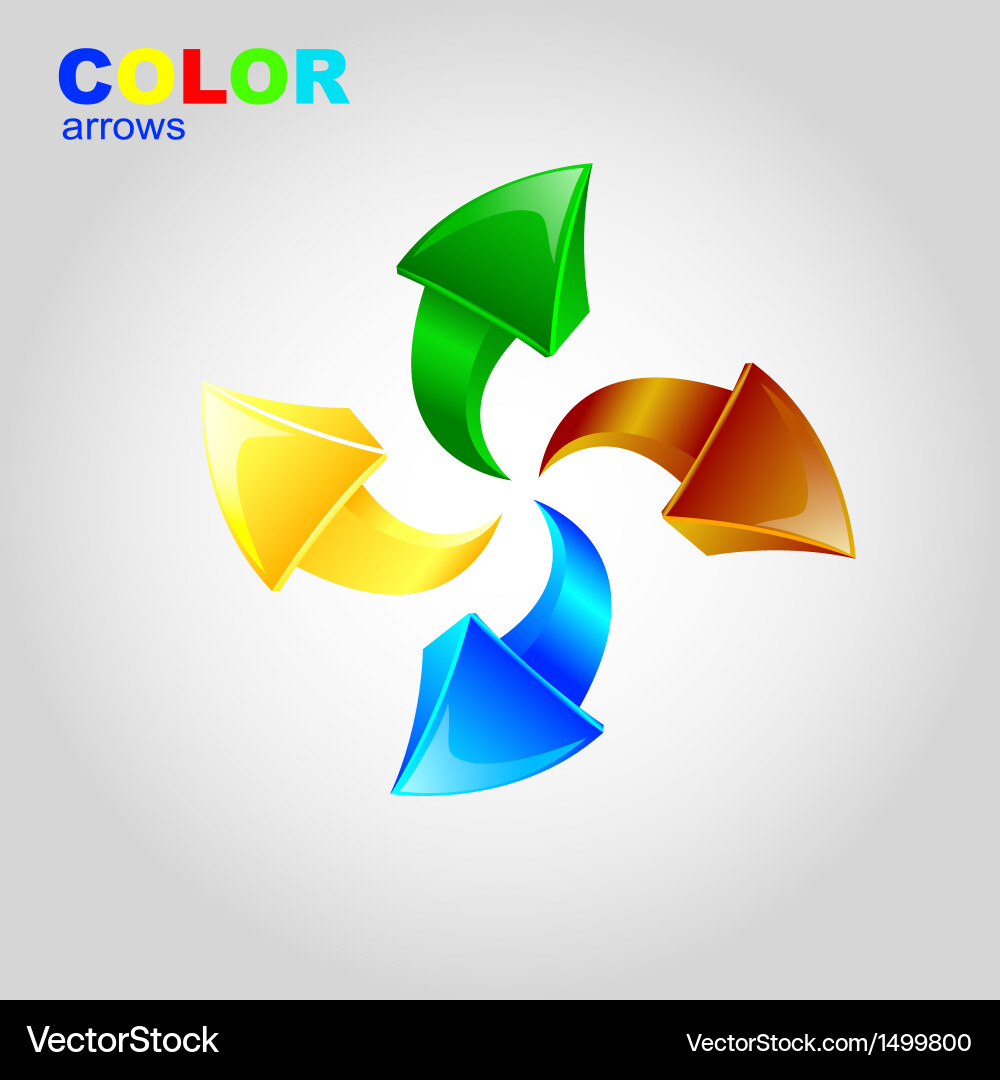 Dynamic Arrow Abstract Background vector image