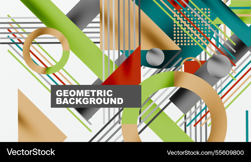 Geometric background showcasing sharp lines vector image