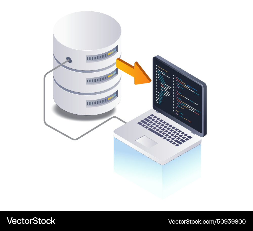 Web-Entwickler-Programm Sprache Datenbank flach Web-Entwickler-Programm Sprache Datenbank flach vektorbild