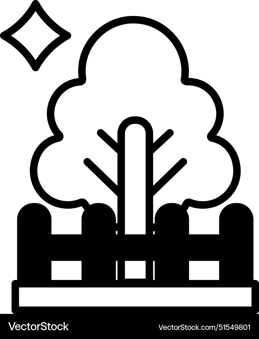 A tree with trunk and branches A tree with trunk and branches vector image