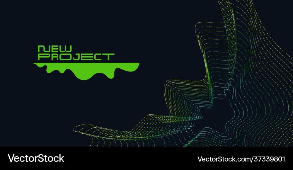 Abstract background with dynamic waves vector image