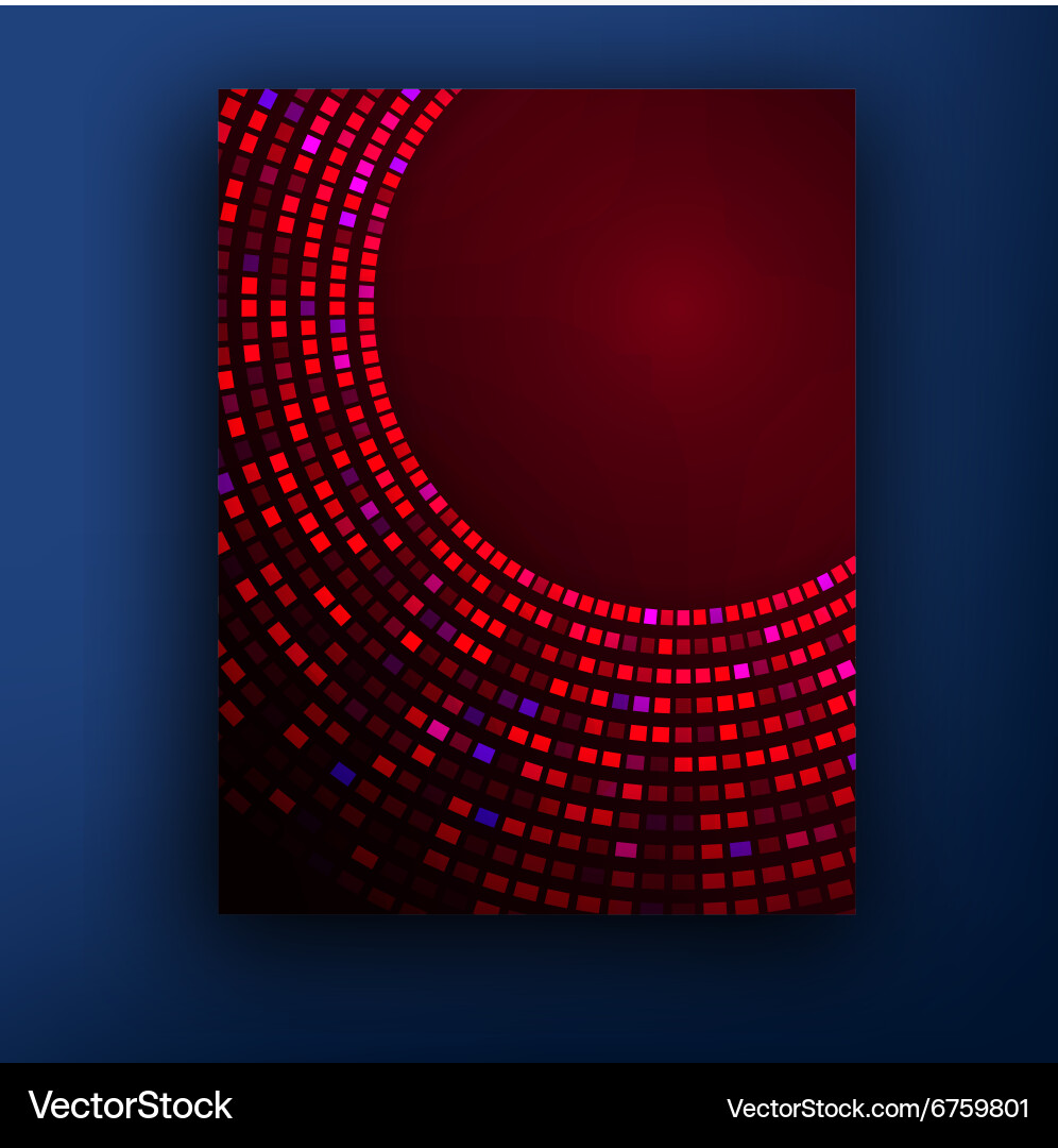 Abstract Red Halftone Pattern Vector Image