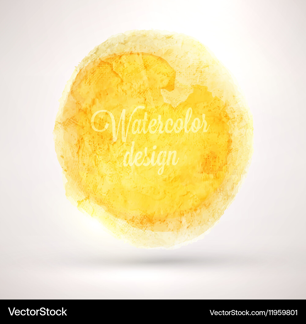 Abstract watercolor design Vector Image