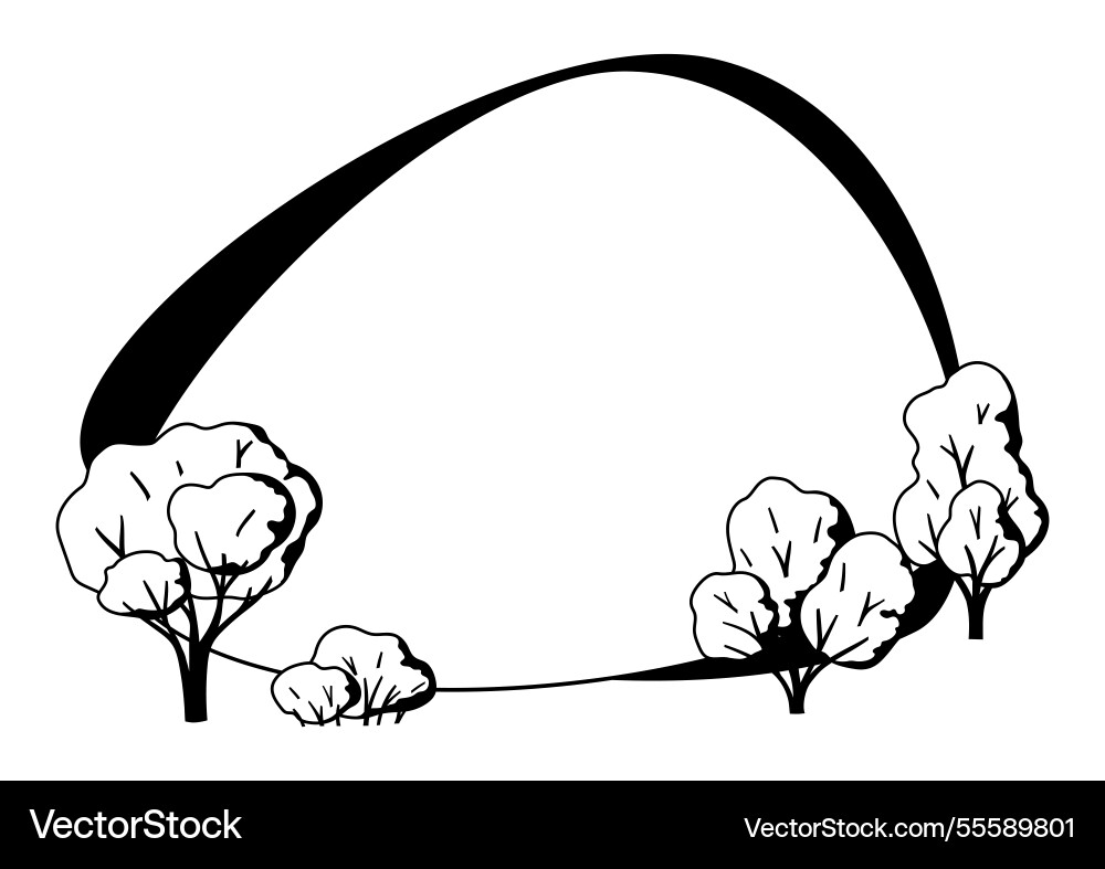 Background with trees spring or summer stylized Background with trees spring or summer stylized vector image