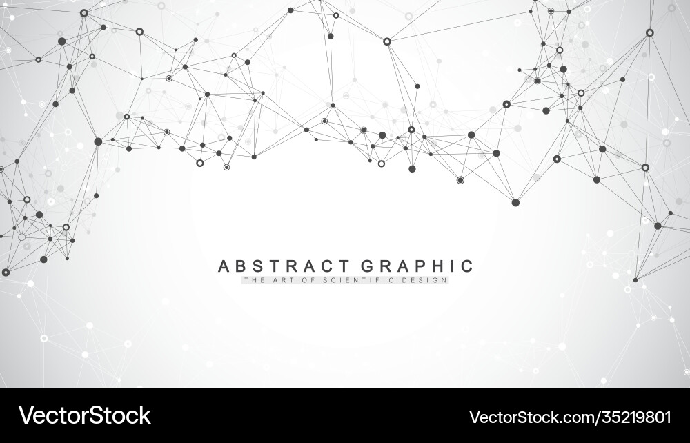 Connected Lines Abstract Background vector image