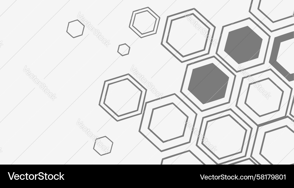 Dynamic Geometric Hexagon Pattern Vector Image