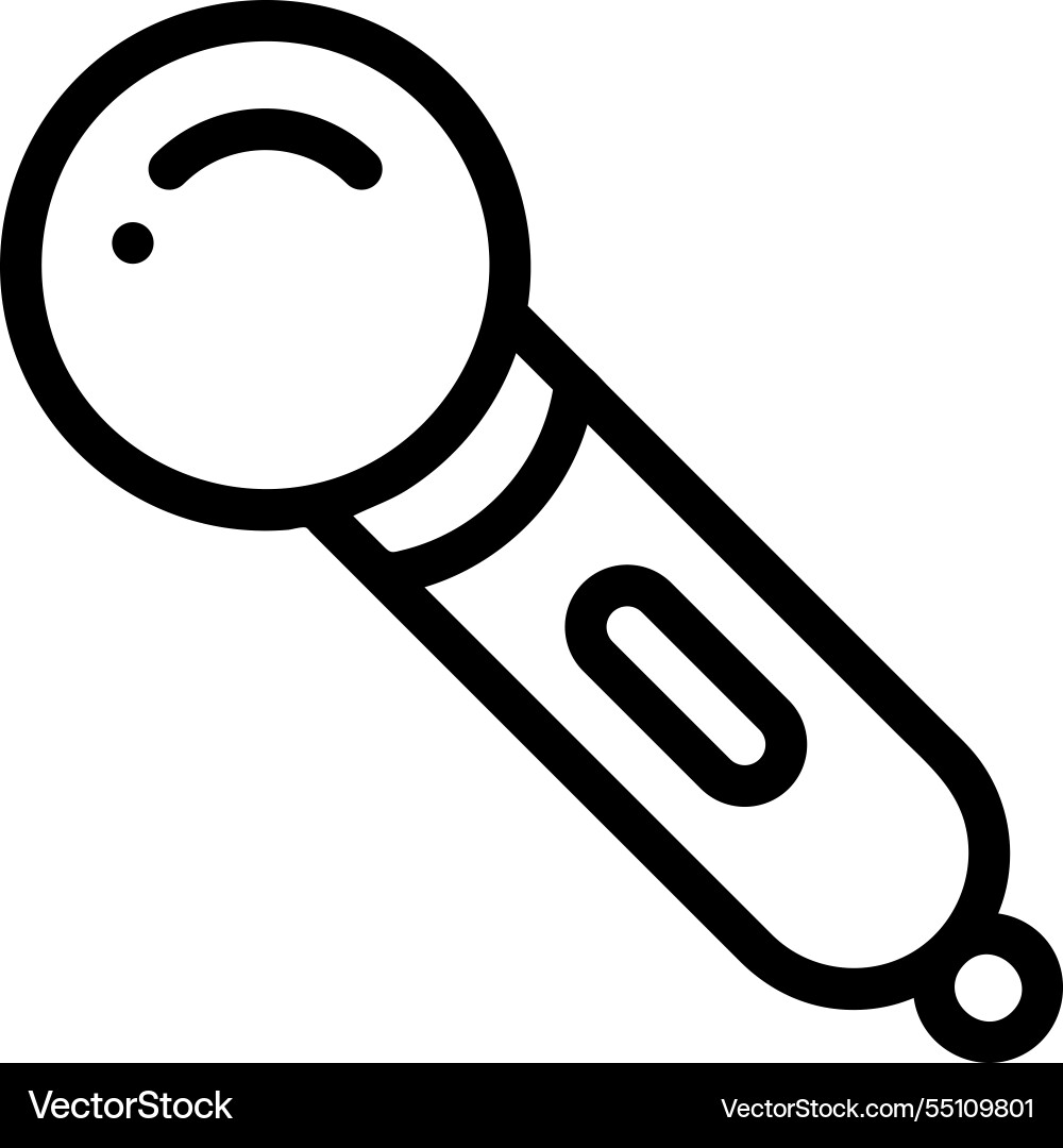 Microphone icon thin linear style design isolated Microphone icon thin linear style design isolated Vector Image