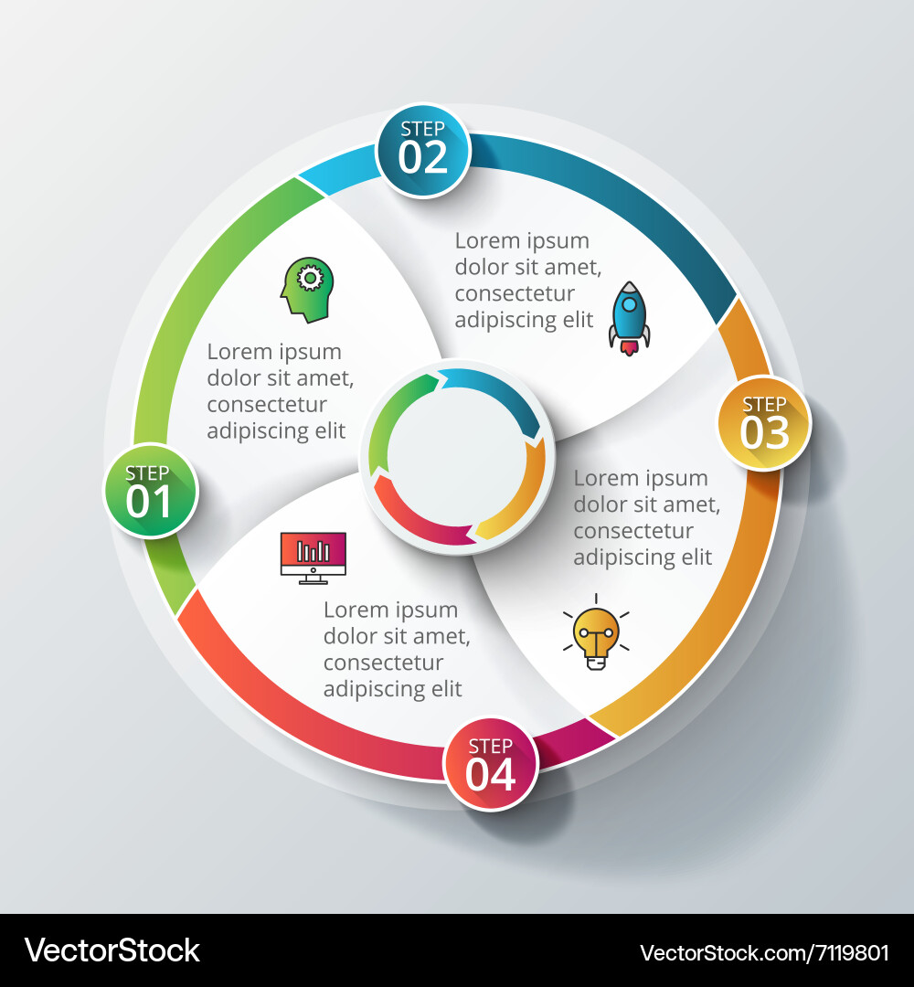 Workflow Diagram Template Vector Image