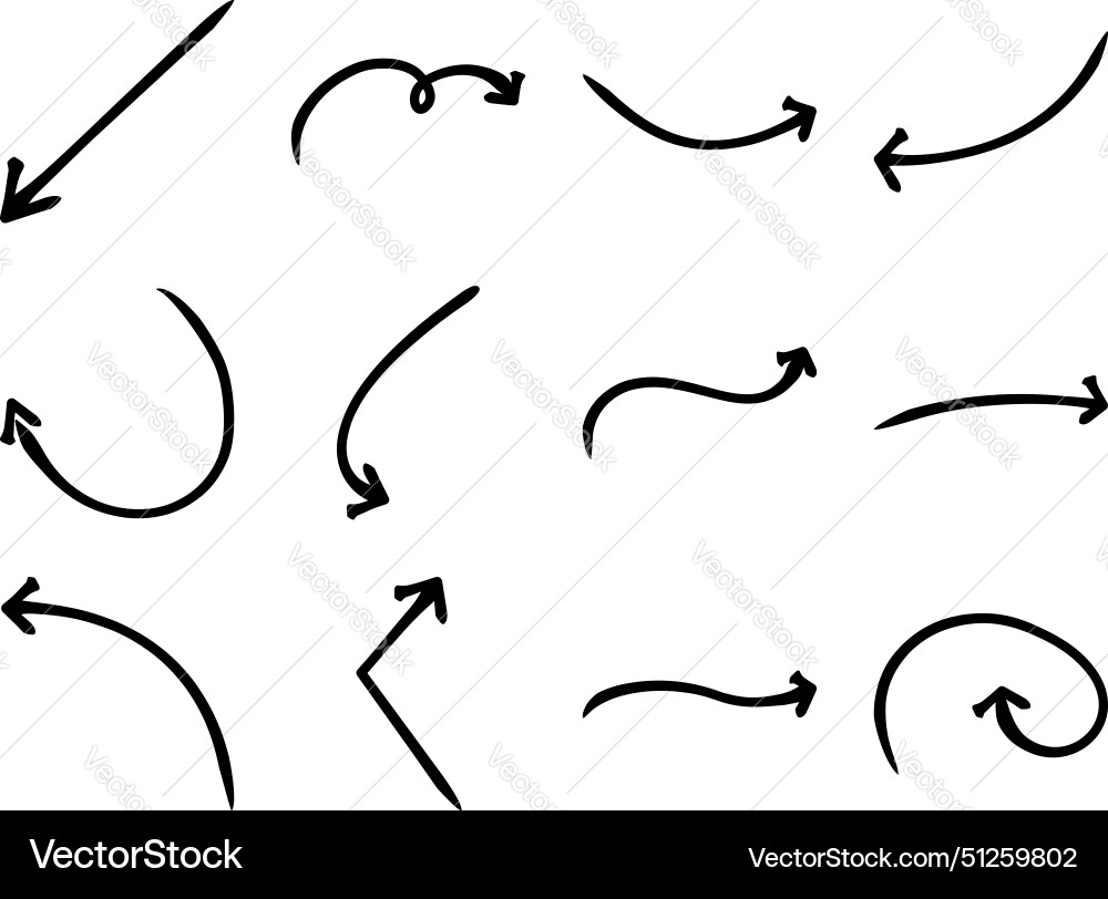 Abstract arrow direction shape curved line Vector Image