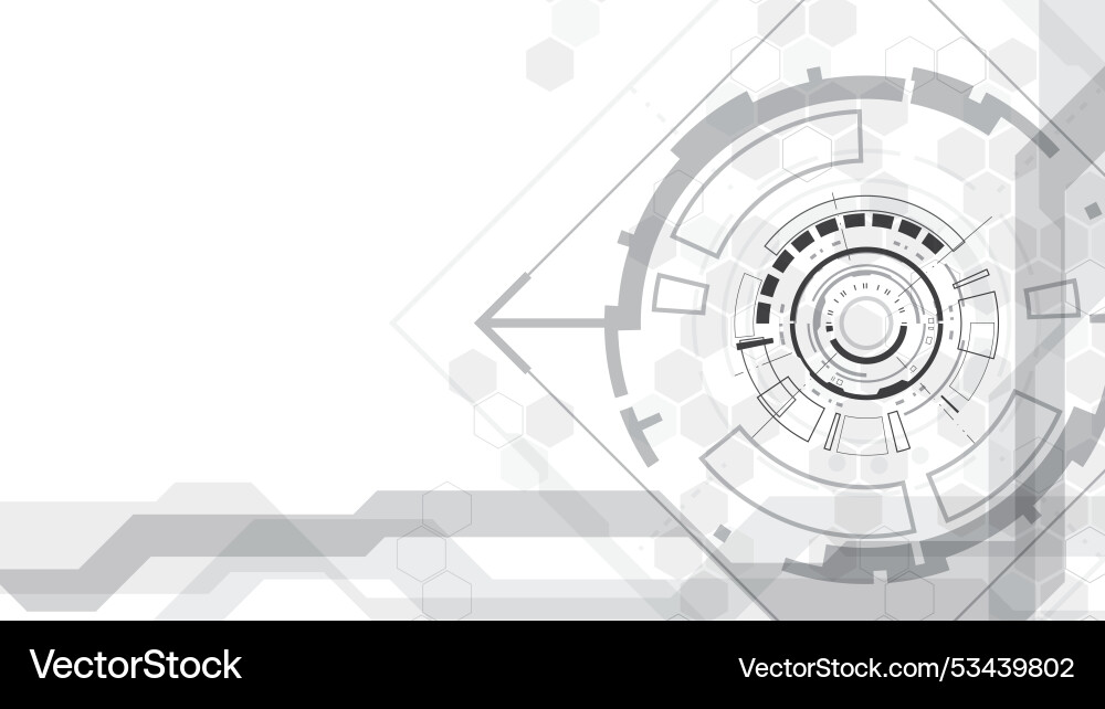 Abstract technology hud interface background Abstract technology hud interface background vector image