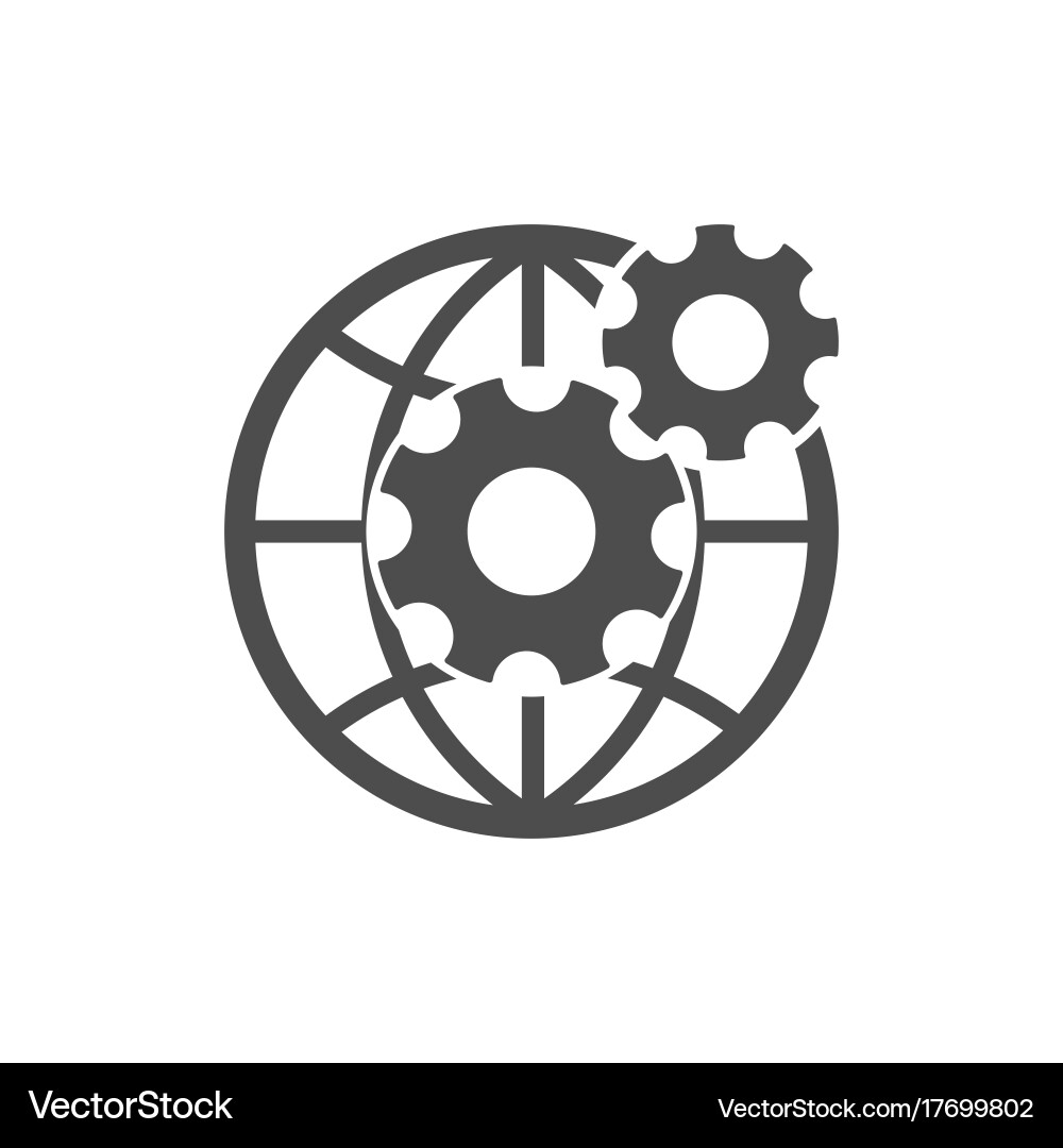 Gear Icon - Technology & Web vector image