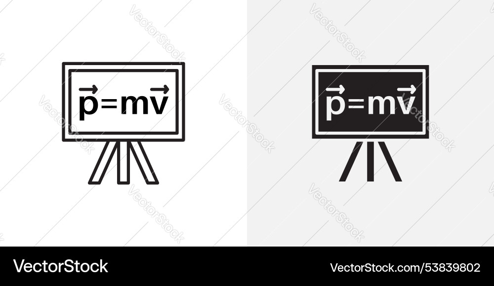 Physics icon set Physics icon set vector image