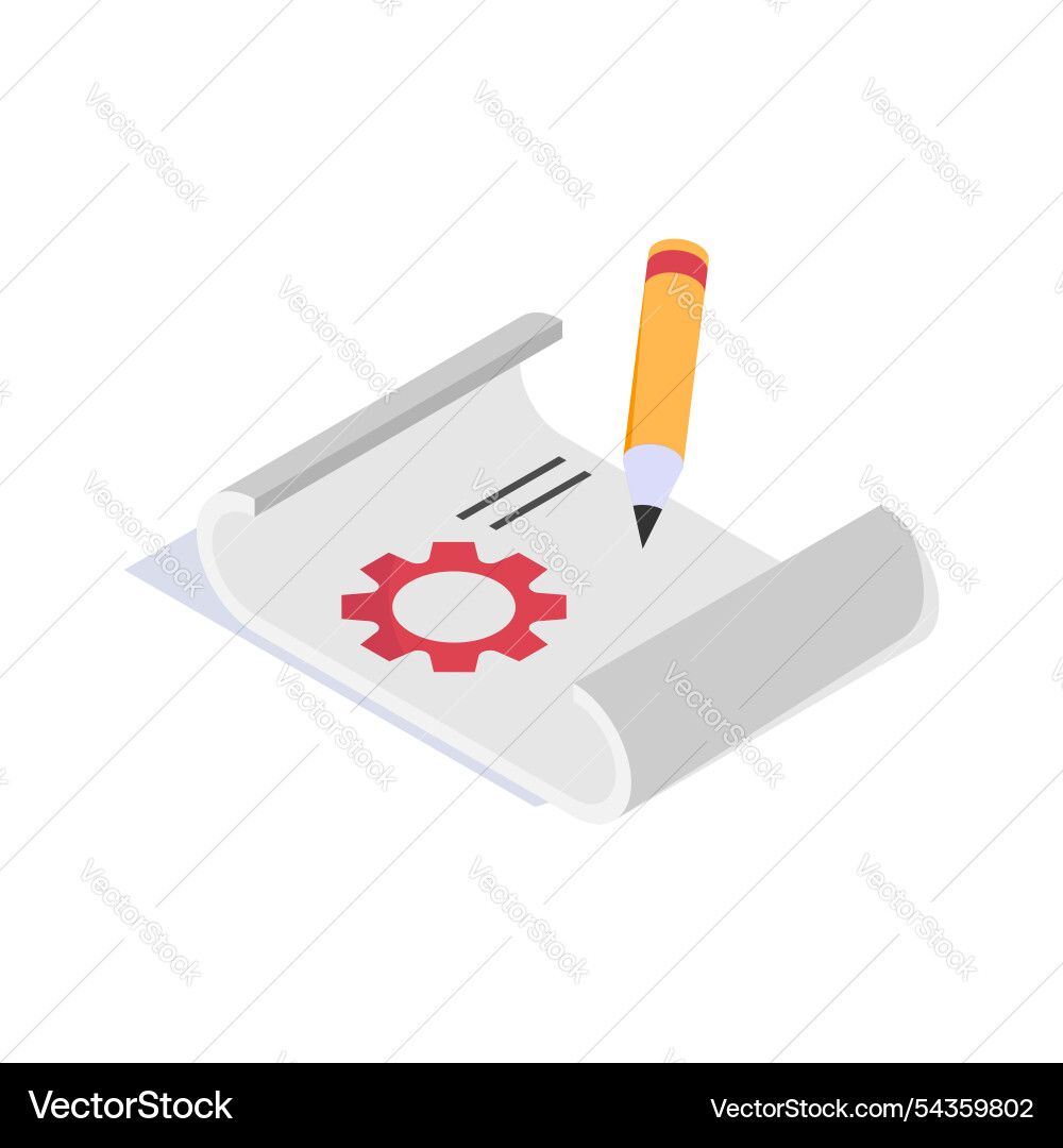 Secure data disk vector image