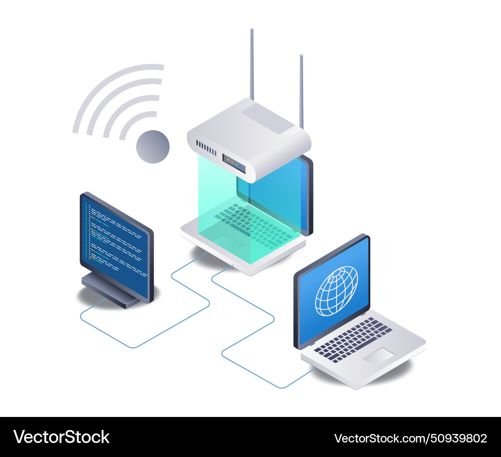 Wifi Netzwerk Internet Router Nutzung Computer Wifi Netzwerk Internet Router Nutzung Computer vektorbild