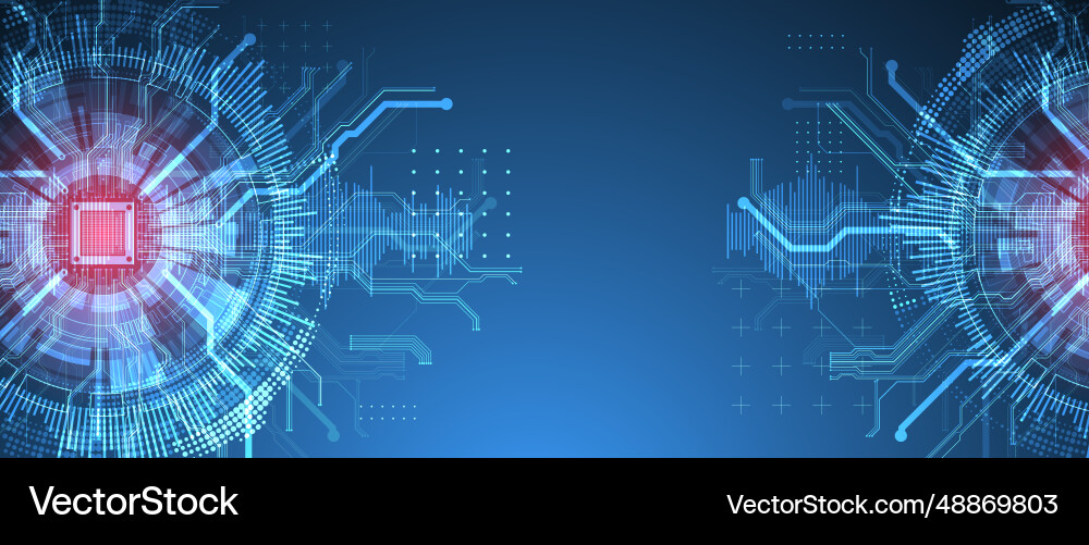 Abstract background on technological vector image
