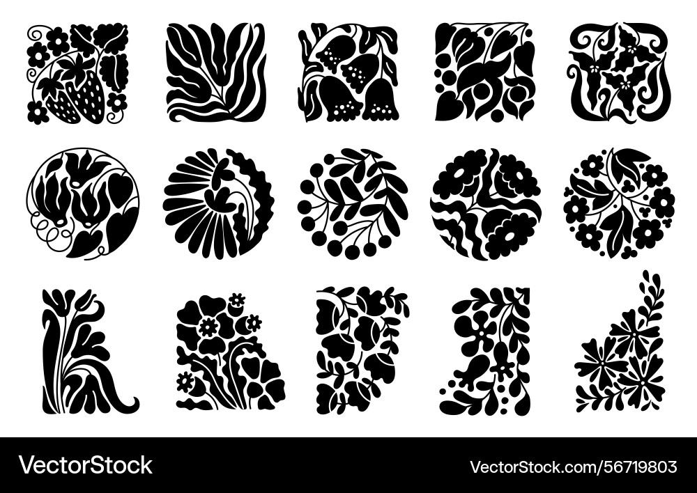 Abstract floral shape groovy retro flower graphic Abstract floral shape groovy retro flower graphic Vector Image