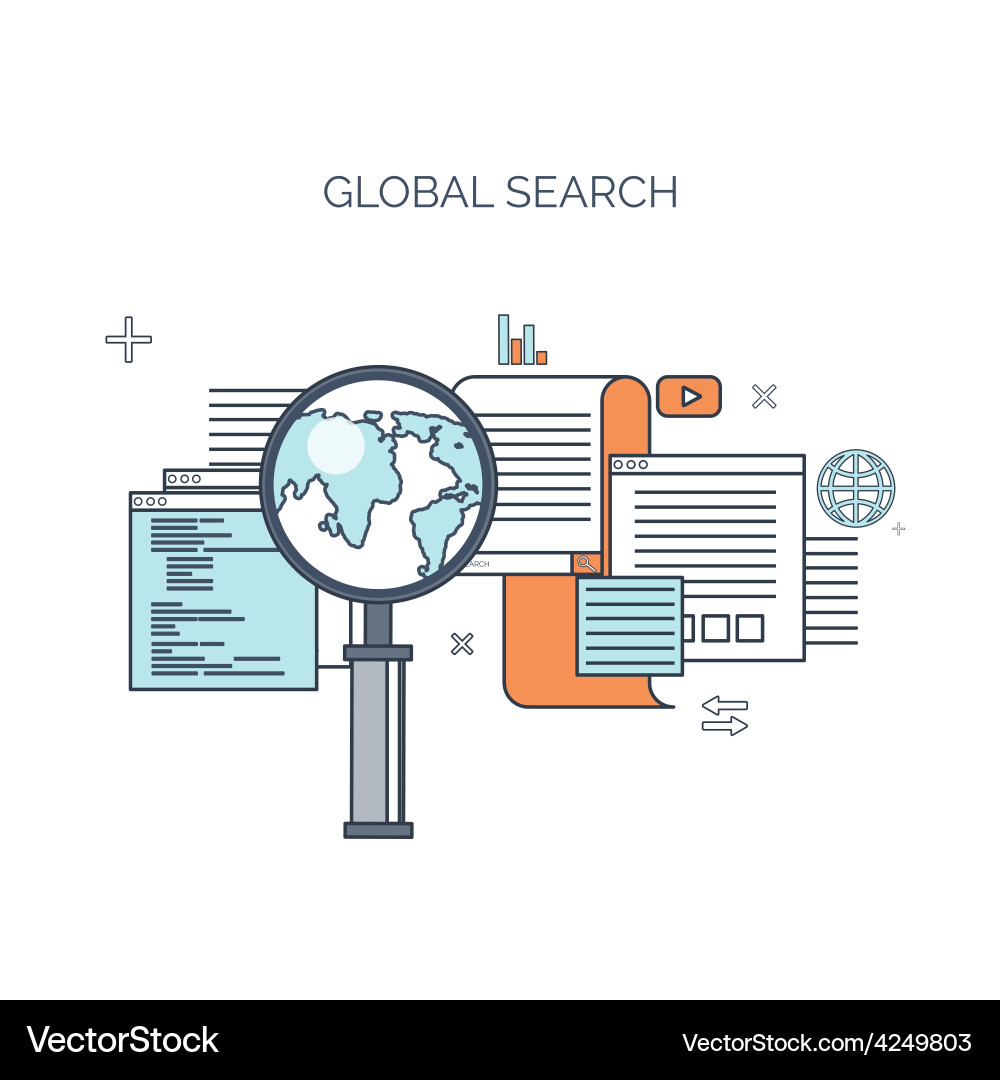 Flat computing background Vector Image