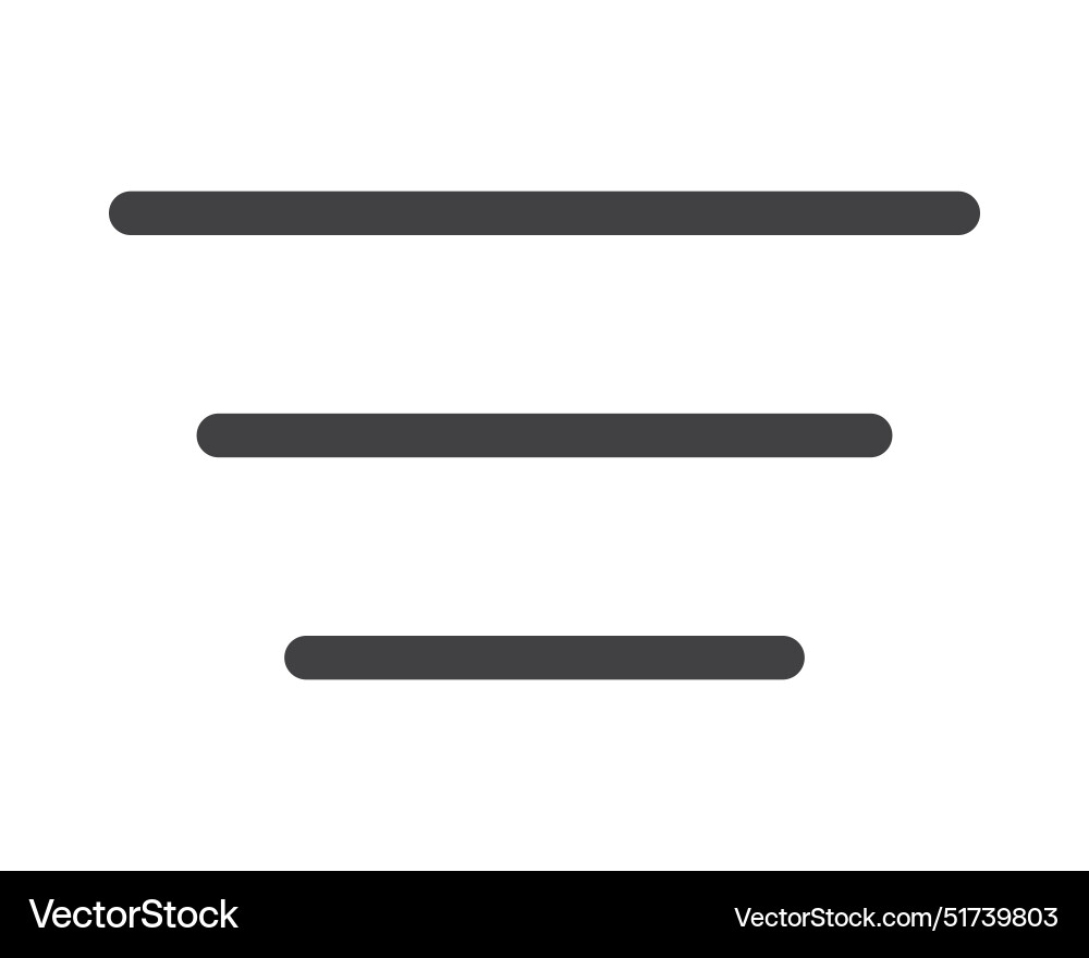 Hamburger Menü-Symboltasten für Website ui Vektorbild
