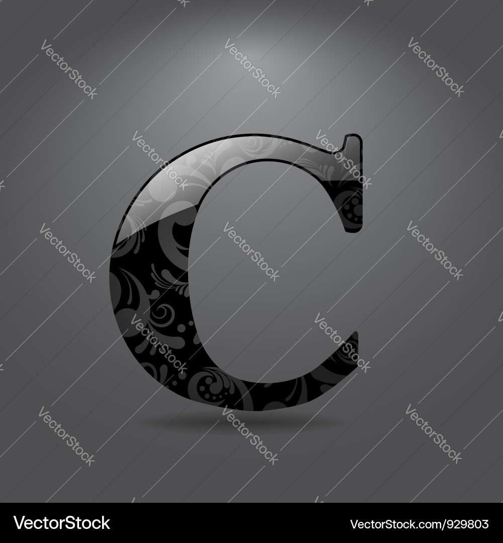 Letter c Royalty Free Vector Image - VectorStock