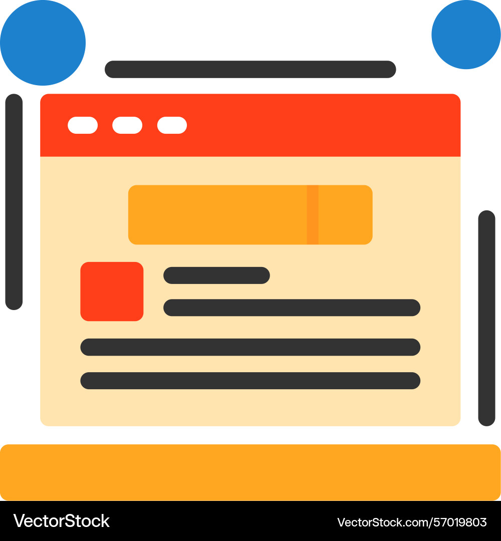 Schema markup flat style icon design Vector Image