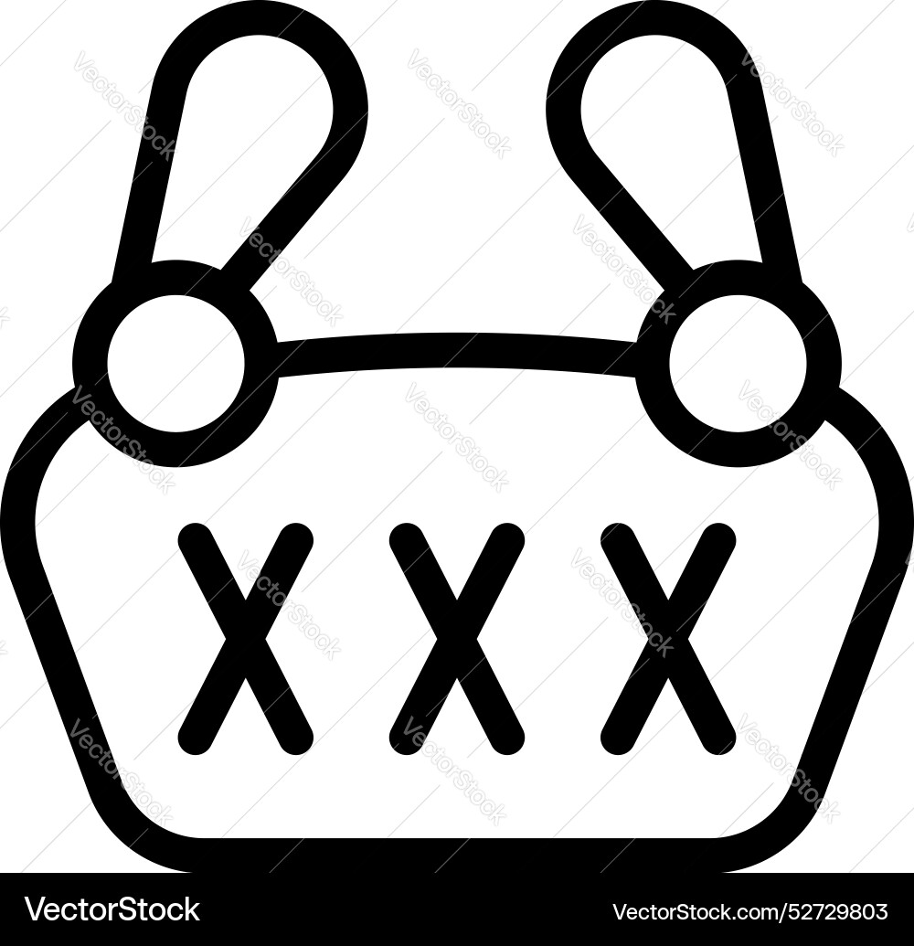 Simple icon of a password being protected Vector Image