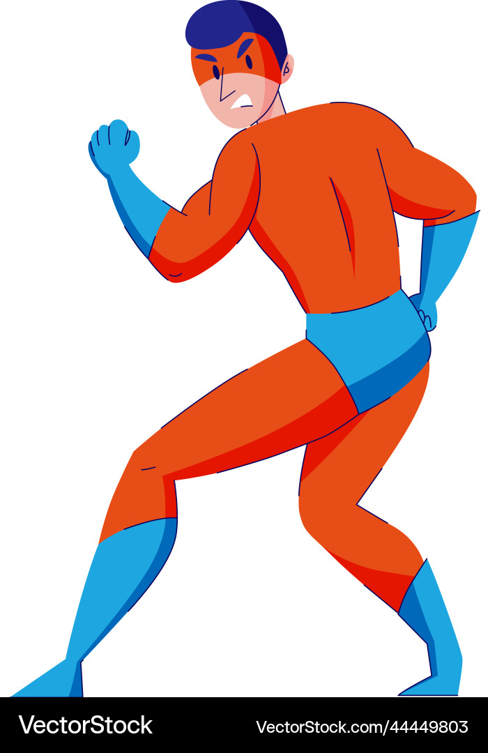 Superhero flat Vector Image