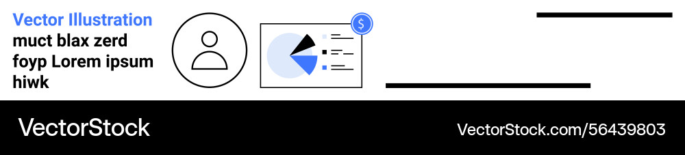User profile with analytics dashboard Vector Image