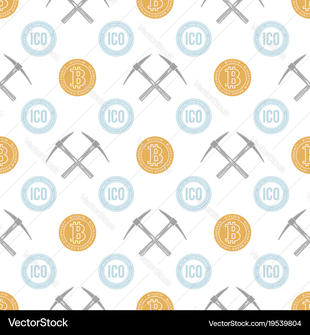 Crypto Blockchain Pattern vector image