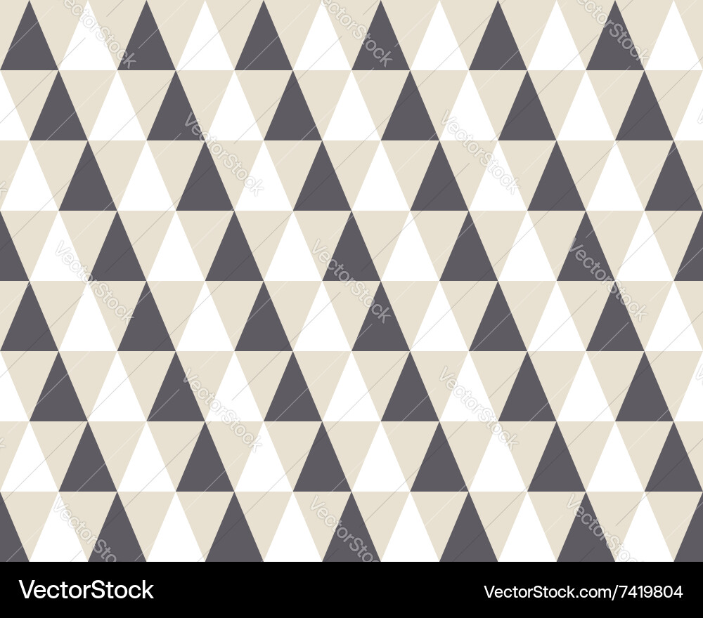Triangle geometric seamless pattern vector image