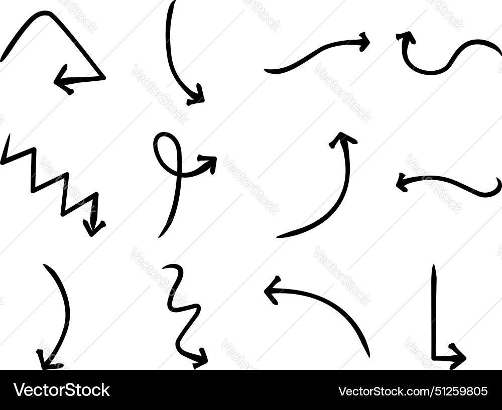 Abstract arrow direction shape curved line Vector Image