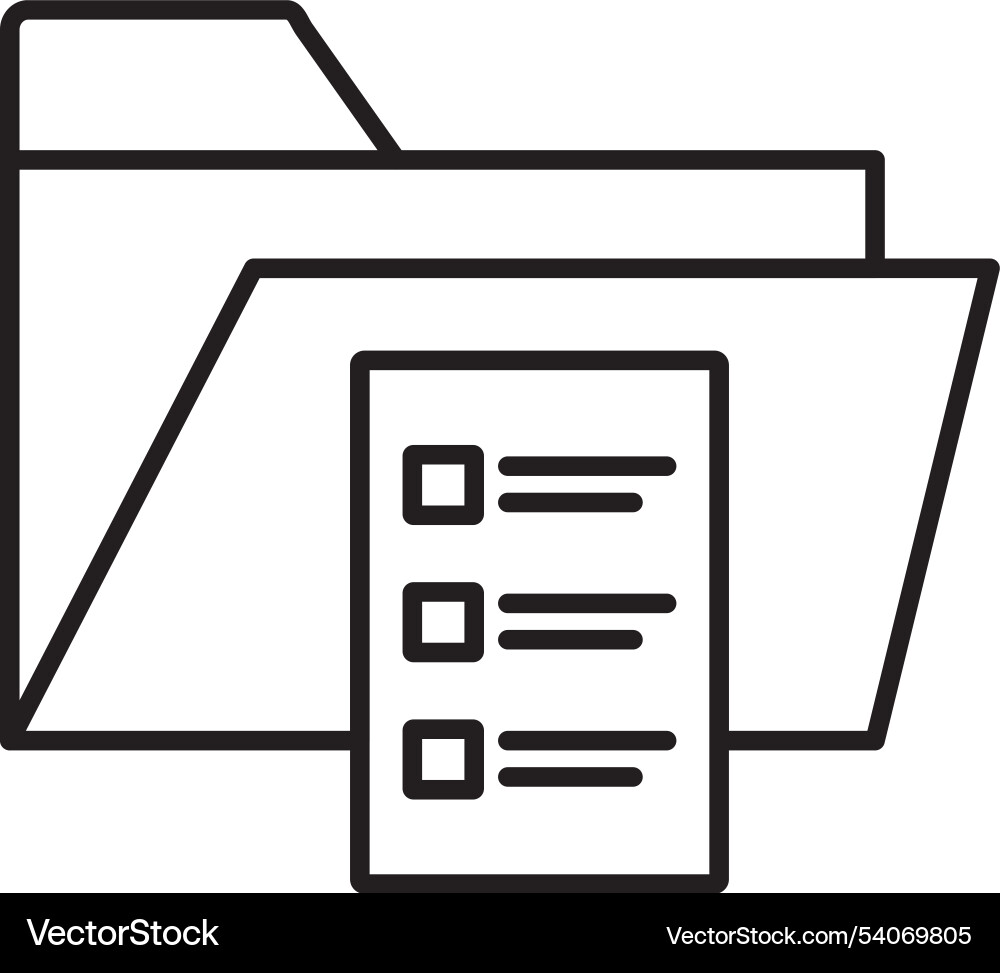 Archive line icon design Vector Image