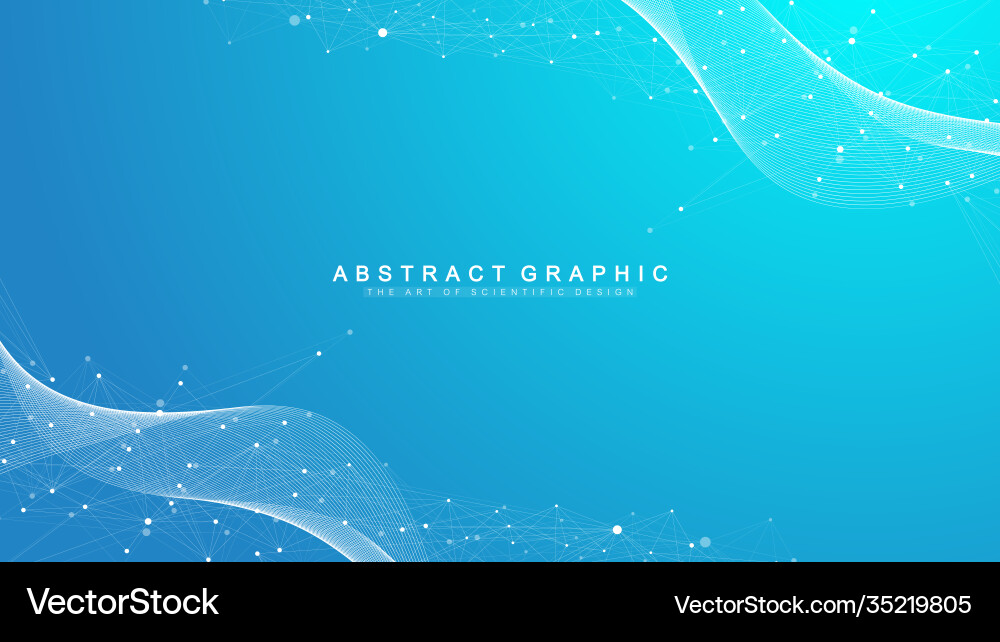 Connected Lines Abstract Background Vector Image