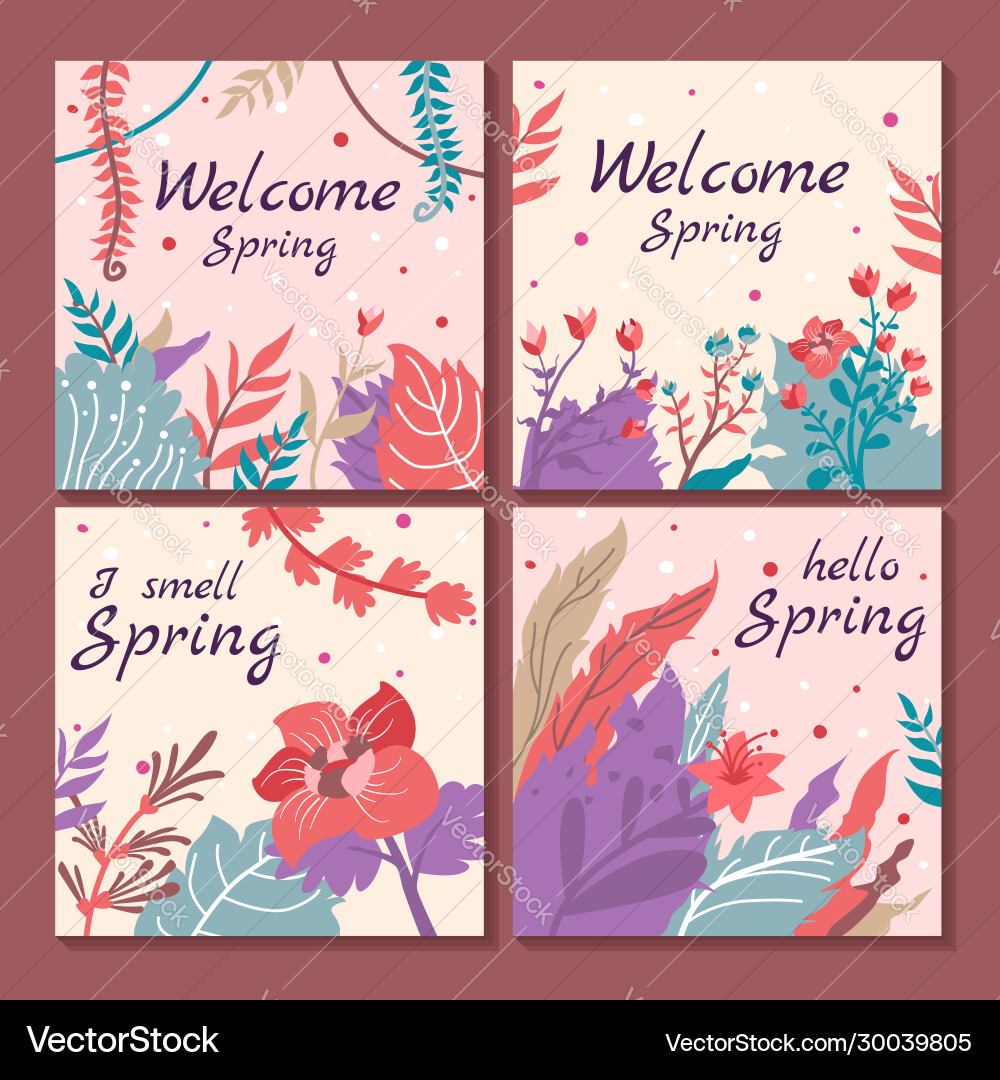 Frühling Verkauf Design Kollektion Banner mit Blumen Frühling Verkauf Design Kollektion Banner mit Blumen vektorbild